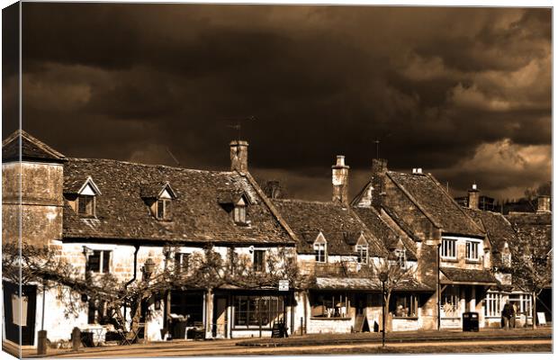 Quintessential Cotswolds: Broadway High Street Canvas Print by Andy Evans Photos