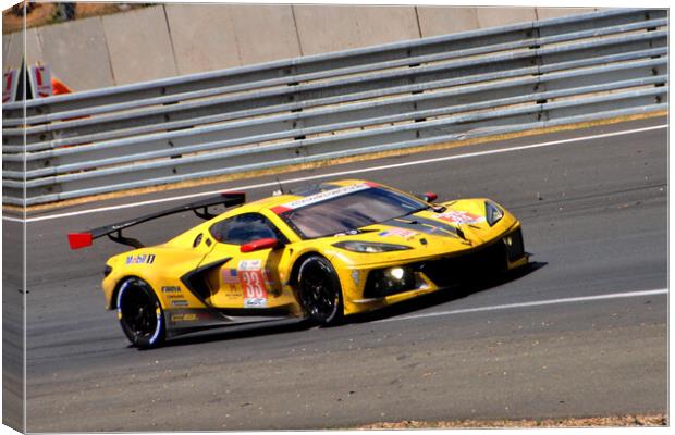 Chevrolet Corvette C8 R Sports Car Canvas Print by Andy Evans Photos