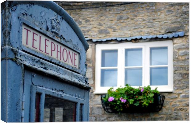 Cotswolds Cottage Tetbury Gloucestershire England Canvas Print by Andy Evans Photos