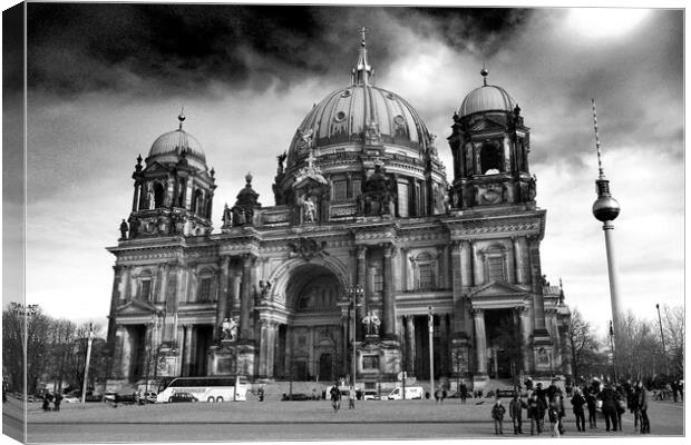 Berlin Cathedral Berliner Dom Germany Canvas Print by Andy Evans Photos