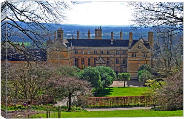 Batsford House Moreton In Marsh Cotswolds UK Canvas Print by Andy Evans Photos