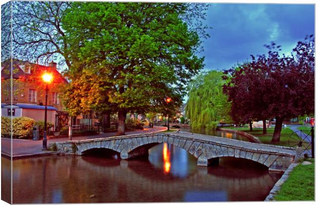 Bourton On The Water Cotswolds England Canvas Print by Andy Evans Photos