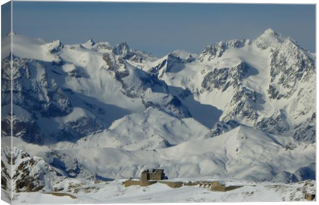 Montgenevre French Alps France Canvas Print by Andy Evans Photos