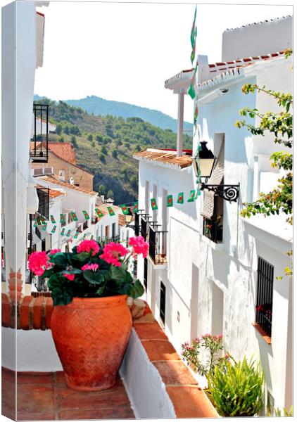 Frigiliana Andalusia Costa del Sol Spain Canvas Print by Andy Evans Photos
