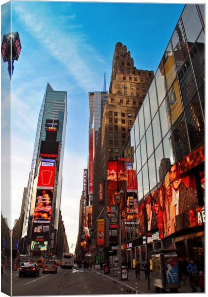 Times Square New York City America USA Canvas Print by Andy Evans Photos
