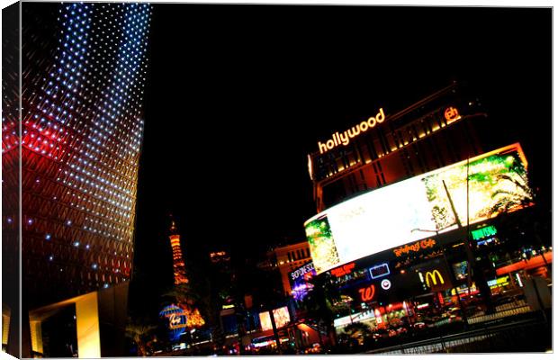 Planet Hollywood Las Vegas America USA Canvas Print by Andy Evans Photos