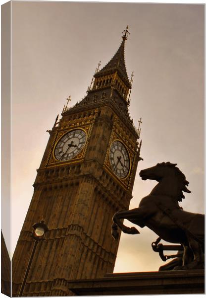 Big Ben Queen Elizabeth Tower Westminster Canvas Print by Andy Evans Photos