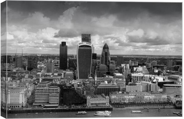 London Cityscape Skyline  Canvas Print by Andy Evans Photos