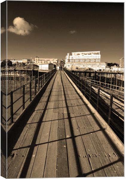 Southend on Sea Pier Essex Canvas Print by Andy Evans Photos