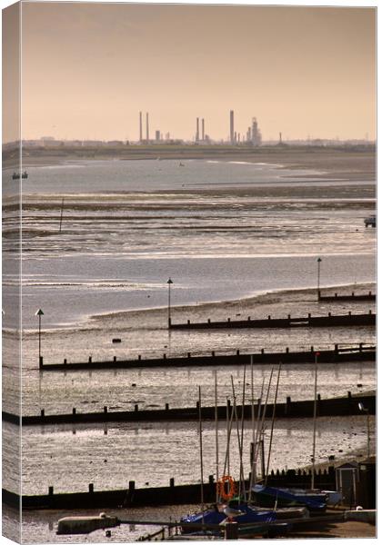 Three Shells Beach Southend on Sea Canvas Print by Andy Evans Photos