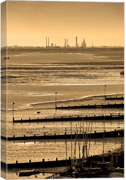 Three Shells Beach Southend on Sea Canvas Print by Andy Evans Photos