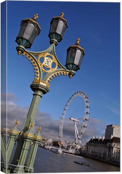 London Eye Millennium Wheel Canvas Print by Andy Evans Photos
