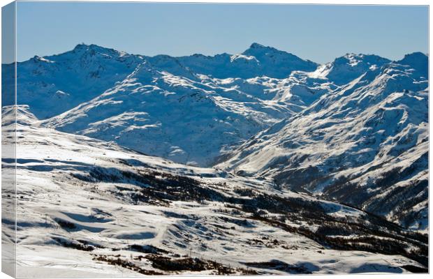 Saint Martin de Belleville Les Menuires France Canvas Print by Andy Evans Photos