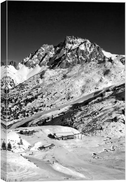 Meribel Mottaret 3 Valleys French Alps France Canvas Print by Andy Evans Photos