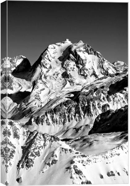French Alps Mont Vallon Meribel Mottaret France Canvas Print by Andy Evans Photos