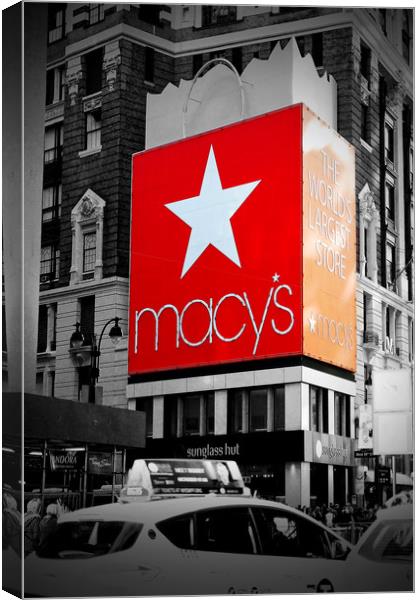 Macy's Times Square New York City America Canvas Print by Andy Evans Photos