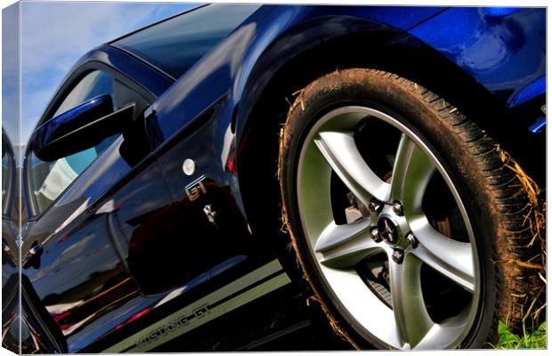 Ford Mustang GT Classic Motor Car Canvas Print by Andy Evans Photos