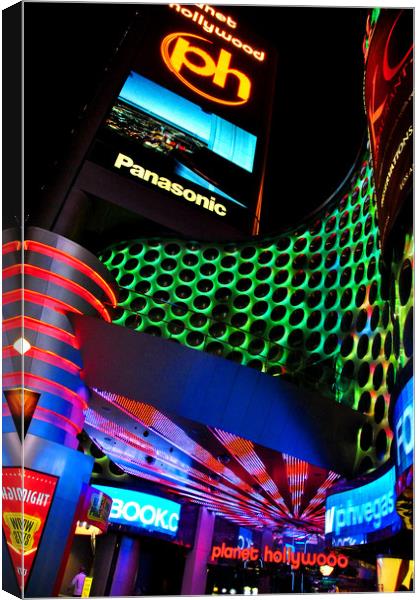 Planet Hollywood Hotel Las Vegas America Canvas Print by Andy Evans Photos