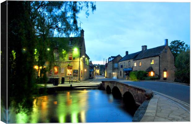 Bourton on the Water Cotswolds Gloucestershire Canvas Print by Andy Evans Photos