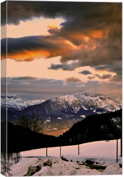 Lets Gets Portes Du Soleil French Alps France Canvas Print by Andy Evans Photos