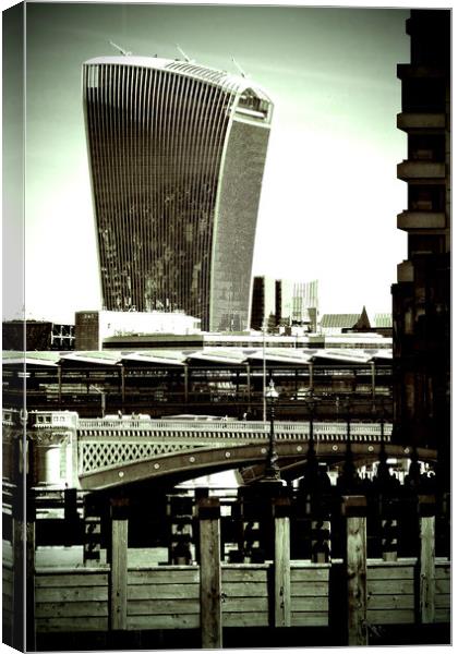 20 Fenchurch Street Walkie-Talkie Building London Canvas Print by Andy Evans Photos