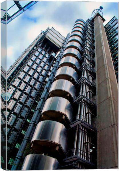 Lloyds Building City of London Canvas Print by Andy Evans Photos