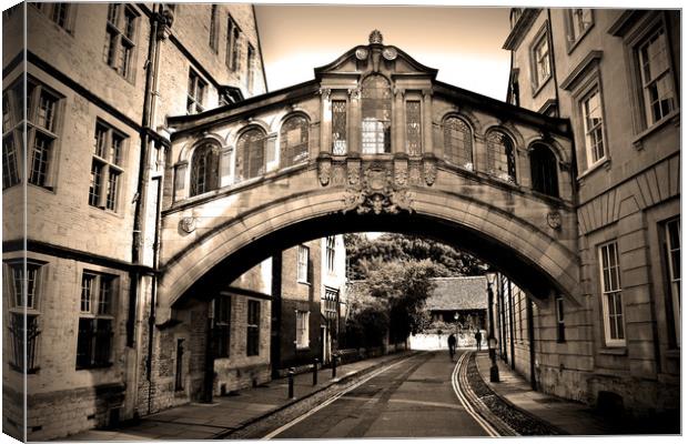 Hertford Bridge of Sighs Oxford England Canvas Print by Andy Evans Photos