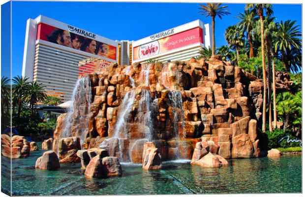 Mirage Hotel Las Vegas United States of America Canvas Print by Andy Evans Photos
