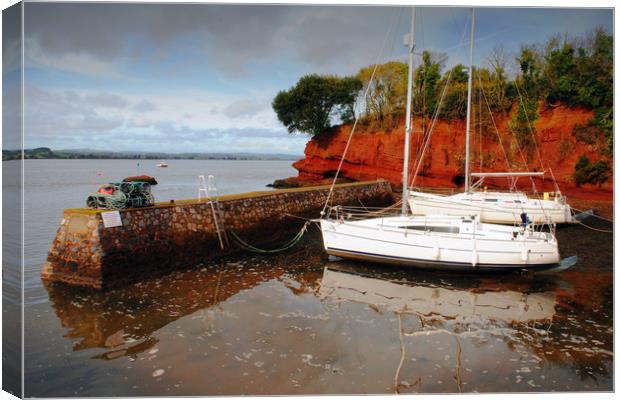Lympstone On The River Exe Devon England UK Canvas Print by Andy Evans Photos
