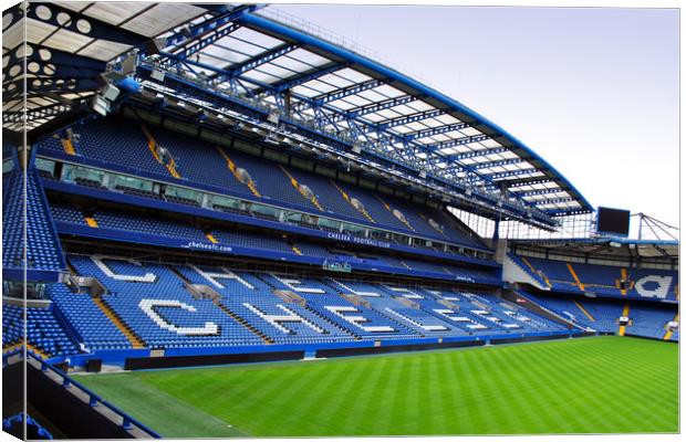 Chelsea Stamford Bridge West Stand Canvas Print by Andy Evans Photos