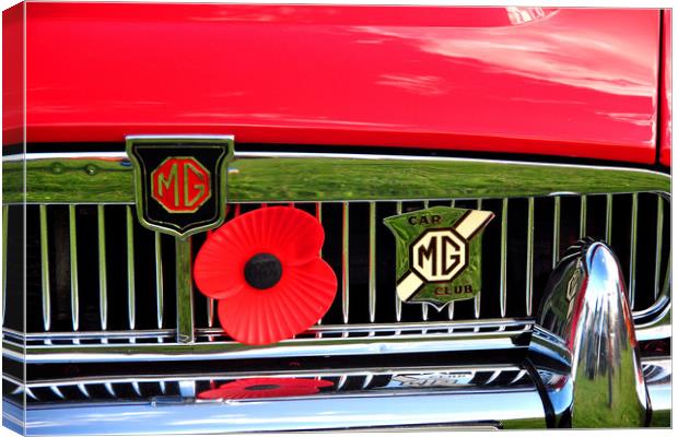 MG Sports Motor Car Canvas Print by Andy Evans Photos