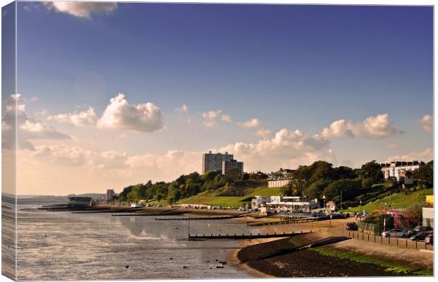 Three Shells Beach Southend on Sea Essex Canvas Print by Andy Evans Photos