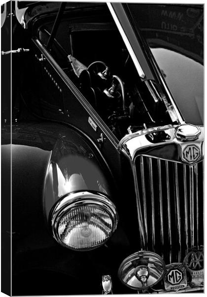 MG TA Classic Motor Car Front Canvas Print by Andy Evans Photos