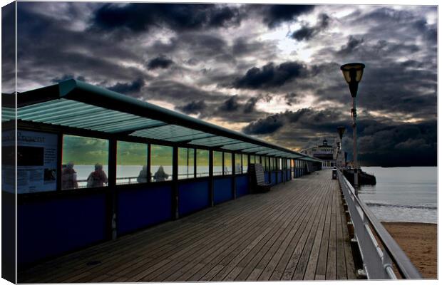 Bournemouth Pier Dorset England Canvas Print by Andy Evans Photos