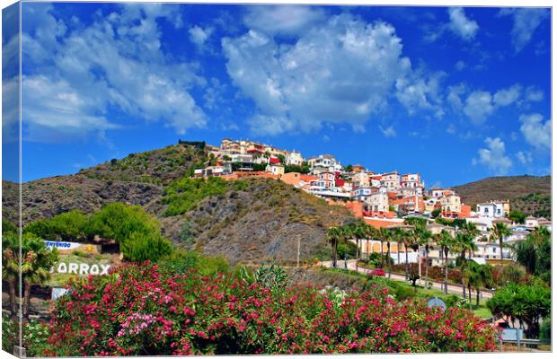 Torrox Costa Del Sol Andalusia Spain Canvas Print by Andy Evans Photos