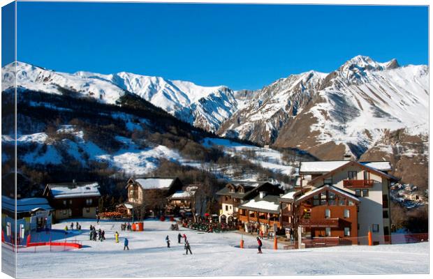 Saint Martin de Belleville French Alps France Canvas Print by Andy Evans Photos