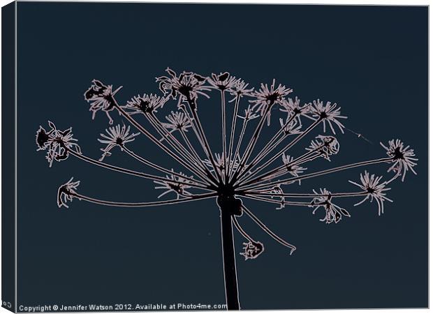 Floral Art 2 Canvas Print by Jennifer Henderson