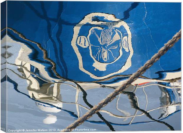 Blue Reflections Canvas Print by Jennifer Henderson