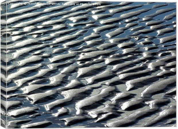 Sand Abstract Canvas Print by Jennifer Henderson