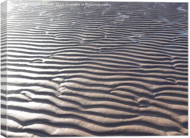Sand waves Canvas Print by Jennifer Henderson