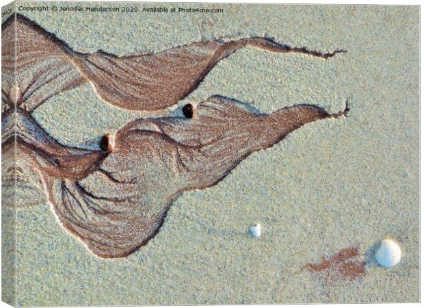 Sand pattern Canvas Print by Jennifer Henderson