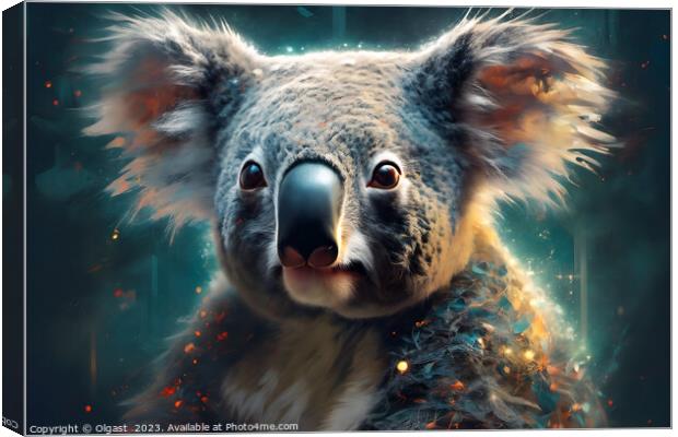 Koala portrait Canvas Print by Olgast 