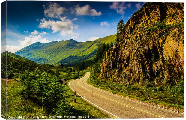 A87 Scotland Canvas Print by Ian Purdy