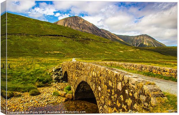 Bridge to the mountains Canvas Print by Ian Purdy