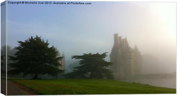 Castle in the Mist Canvas Print by Michelle Orai