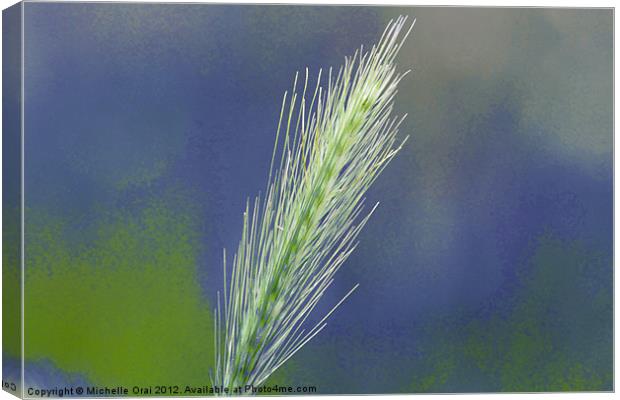 Wheat Grass Canvas Print by Michelle Orai