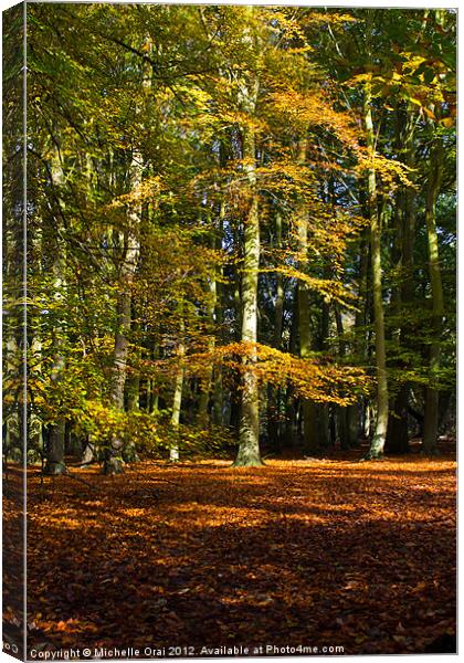 The Golden Tree Canvas Print by Michelle Orai