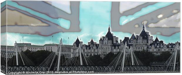 Golden Jubilee Bridge (2) Canvas Print by Michelle Orai