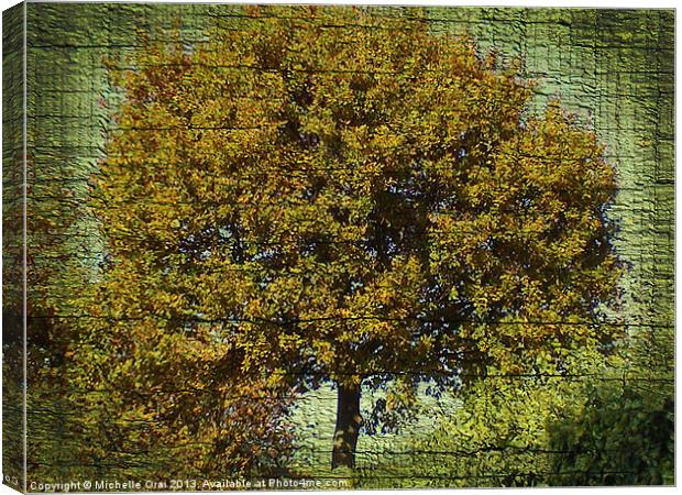 Ye Old Oak Tree Canvas Print by Michelle Orai