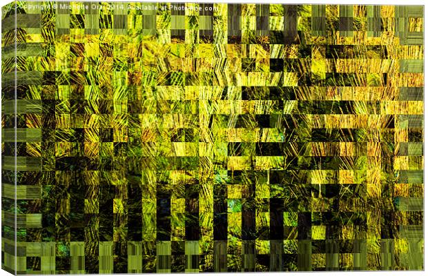 Woven Grass Abstract Canvas Print by Michelle Orai